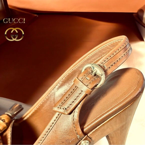 GUCCI-AUTHENTIC Horsebit Tassel Heels – Rustic Equestrian-Cowgirl Glam 5.5 - Picture 10 of 10